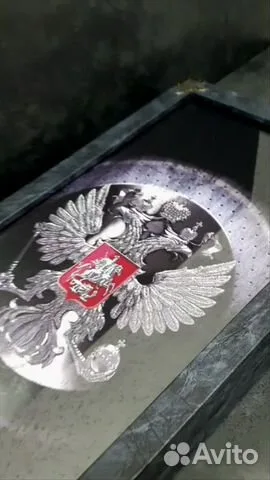 Нарды под стеклом «Герб России» — оригинальный подарок