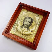 Подарочная икона Иисуса Христа /в киоте/. Златоуст — фотография 2