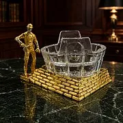 На память: Икорница "Строитель". Златоуст — фотография 1