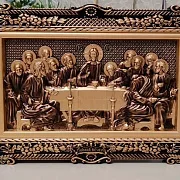 Резное панно «Тайная Вечеря» в трёх размерах — красивый подарок — фотография 3