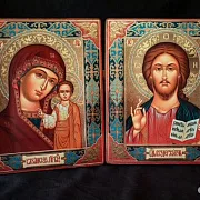 В подарок: Венчальная пара. Казанская Богоматерь и Вседержите — фотография 4