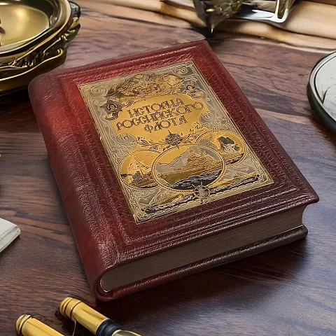 Книга "История Российского Флота" — историческое издание в подарок