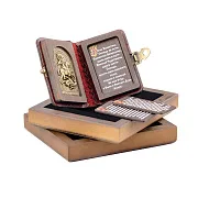 На память: Книга с молитвами "Георгий Победоносец" — книга в кожаном переплёте — фотография 4