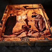 Икона "Распятие Иисуса Христа " +подставка в подарок — фотография 3