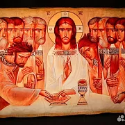 Икона современного письма "Тайная Вечеря" — необычный подарок — фотография 1