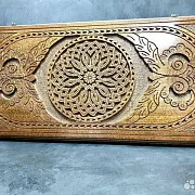 Резные деревянные нарды «Узор» — оригинальный подарок — фотография 10