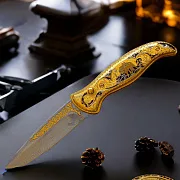 Дамасский нож «Волчья пара» — необычный подарок — фотография 1