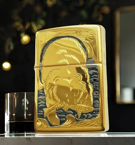 Ручная работа: Оригинальная зажигалка Zippo "Медведь" № 2