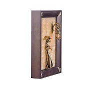 Картина-панно «Девушка с зонтиком» на ониксе с подсветкой — оригинальный подарок — фотография 2