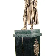 Настольные часы «Дзержинский» на змеевике — необычный подарок — фотография 3