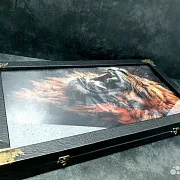 Нарды под стеклом «Львиное сердце» — оригинальный подарок — фотография 7
