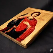 Икона деревянная с ковчегом "Святой Трифон" — необычный подарок — фотография 5