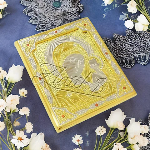 Ручная работа: Казанская икона Божией Матери карманная. Златоуст