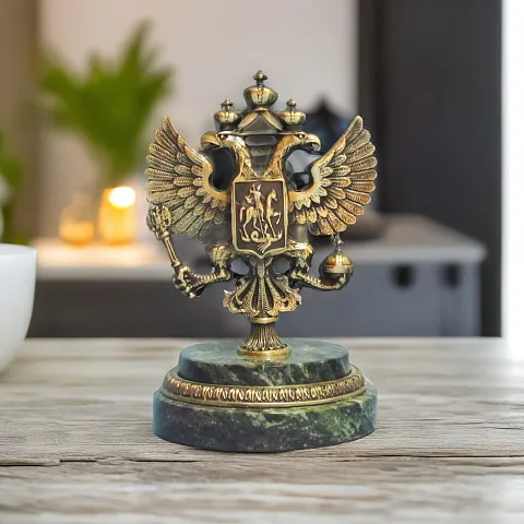 Подарочная бронзовая статуэтка «Герб Российский»