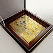 Подарочная икона Николая Чудотворца № 2. Златоуст — фотография 4
