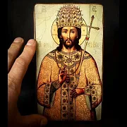 Подарочная икона "Христос - Великий Архиерей " — фотография 1