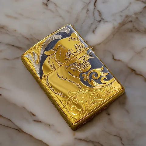 Зажигалка Zippo с гравировкой "Пантера" №2 — необычный подарок