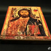 В подарок: Икона "Христос Вседержитель" дерево, ручная работа — фотография 2