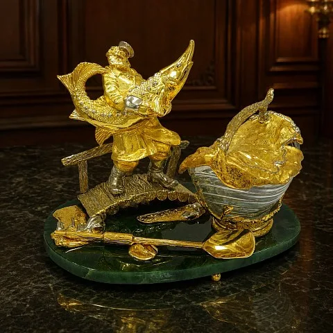 Подарочная икорница "Русская сказка"